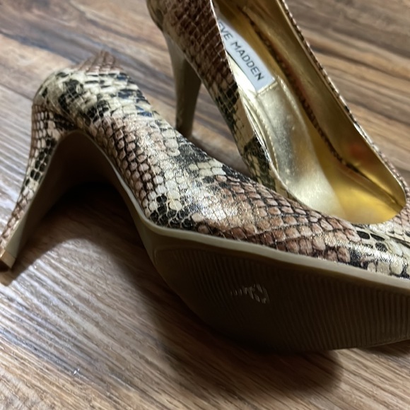 Steve Madden P-lonni faux python snake skin pumps heels Size 8.5 - Picture 9 of 12